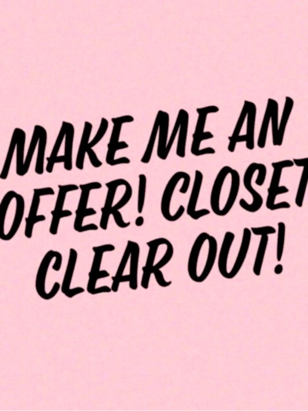 Pink Promotional Graphic - Make Me An Offer